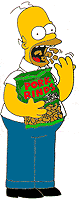 Homer with his rinds