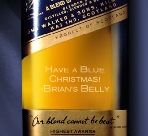 Have a Blue Chrismas with Engraved Johnnie Walker