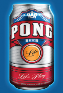 Pong Beer is the Beer for Beer Pong